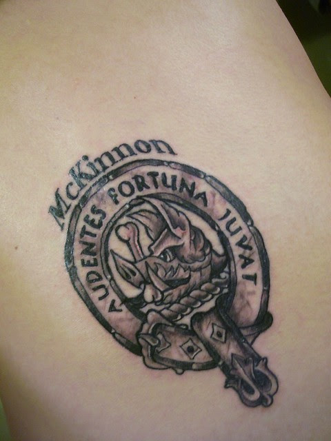 My family crest, I got it tattooed last night, its pretty big, 