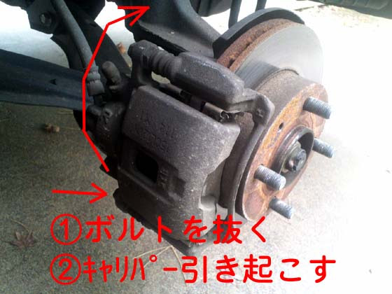 ブレーキパッド交換 サンバー マイナーなのが好きっ