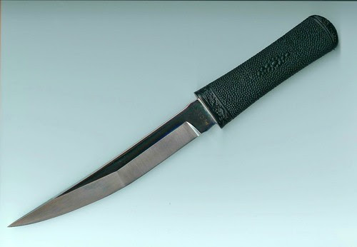 Columbia River Hissatsu Tactical Knife 6.62" Black Blade Kydex Sheath