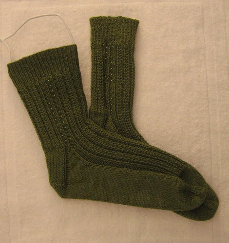 Beaded rib with beads sock