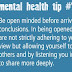 Conclusion of Mental Health