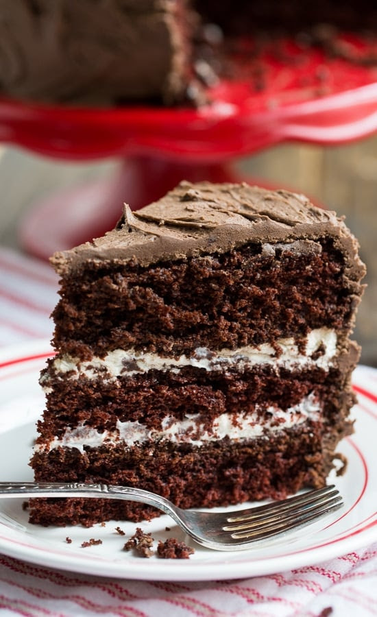 Chocolate Cake with Cream Filling - Spicy Southern Kitchen