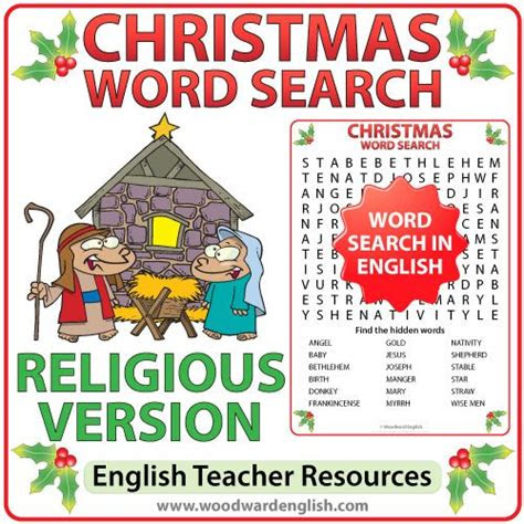  religious christmas word search in english woodward english