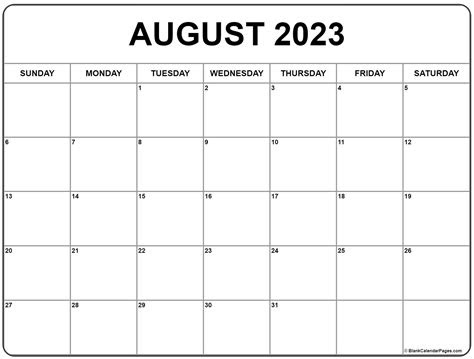  august 2023 calendar free printable calendar august 2023 calendar