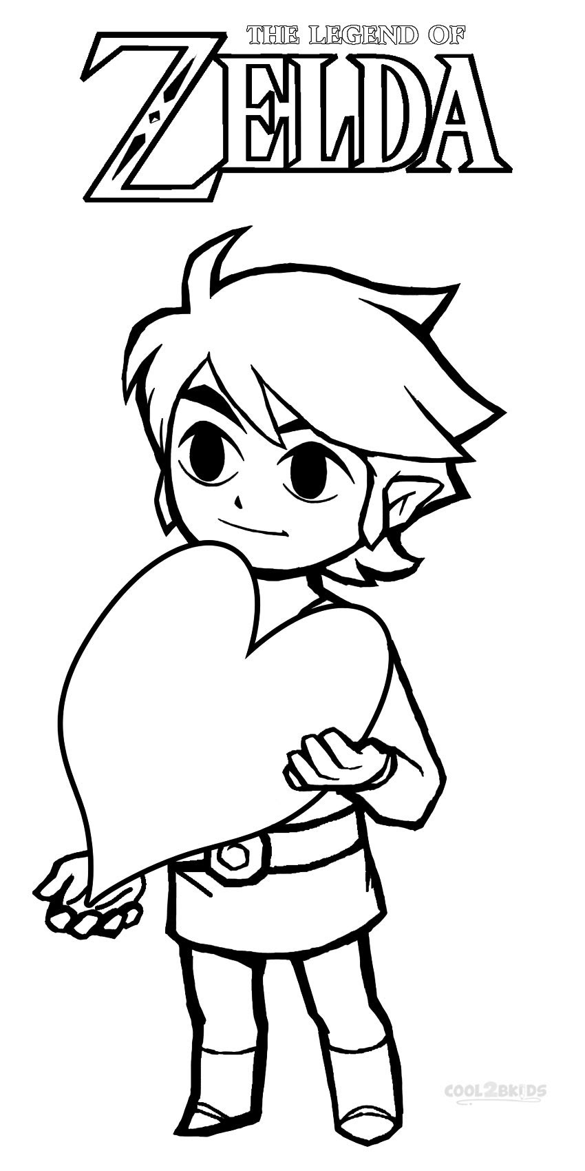 Download Printable Zelda Coloring Pages For Kids | Cool2bKids