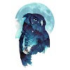 Artwork Midnight Owl Wallpaper