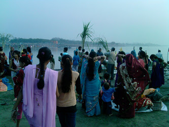Chath Puja at Sonia Vihar