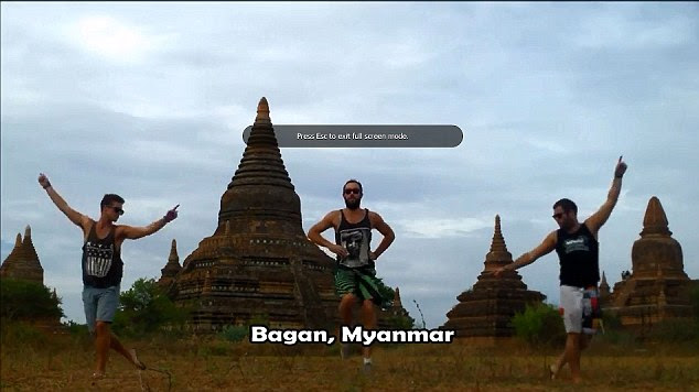 Far off lands: The boys dance in Bagan, Myanmar