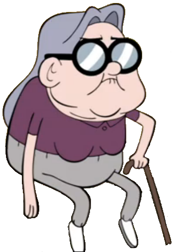 Image - Old woman in purple appearance.png | Gravity Falls ... Imgbin is the largest database of transparent high definition png images.