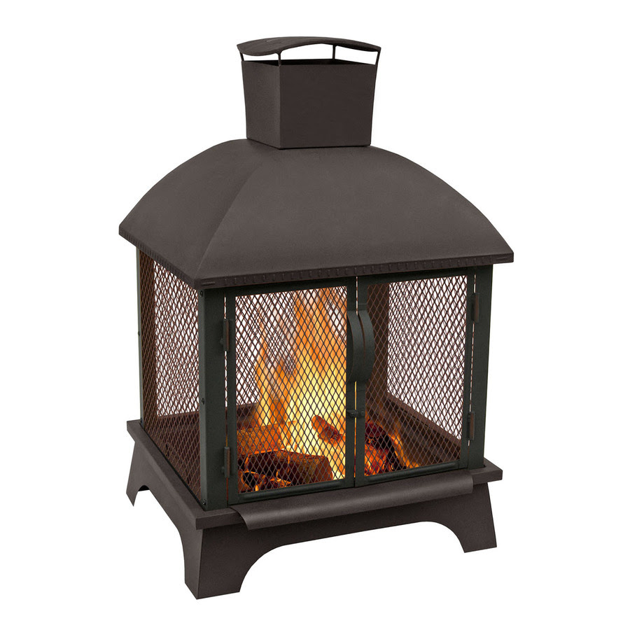 Shop Landmann USA 26-in W Black Sandpaint Steel Wood ...