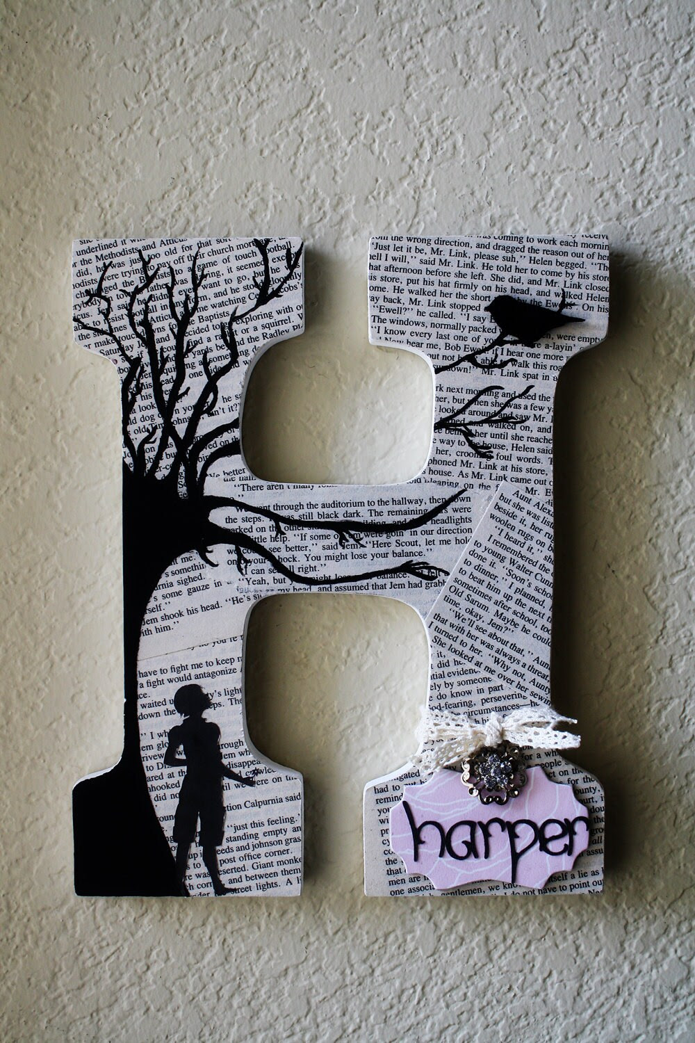 Items similar to To Kill A Mockingbird theme Painted ...