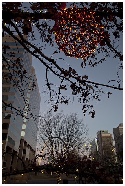Citygarden Arch Christmas Eve 1