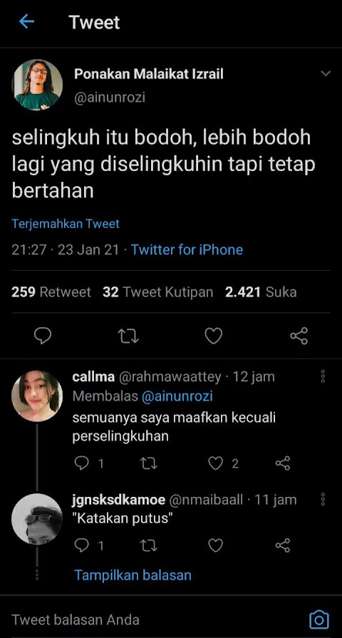 kata kata bijak katakan putus