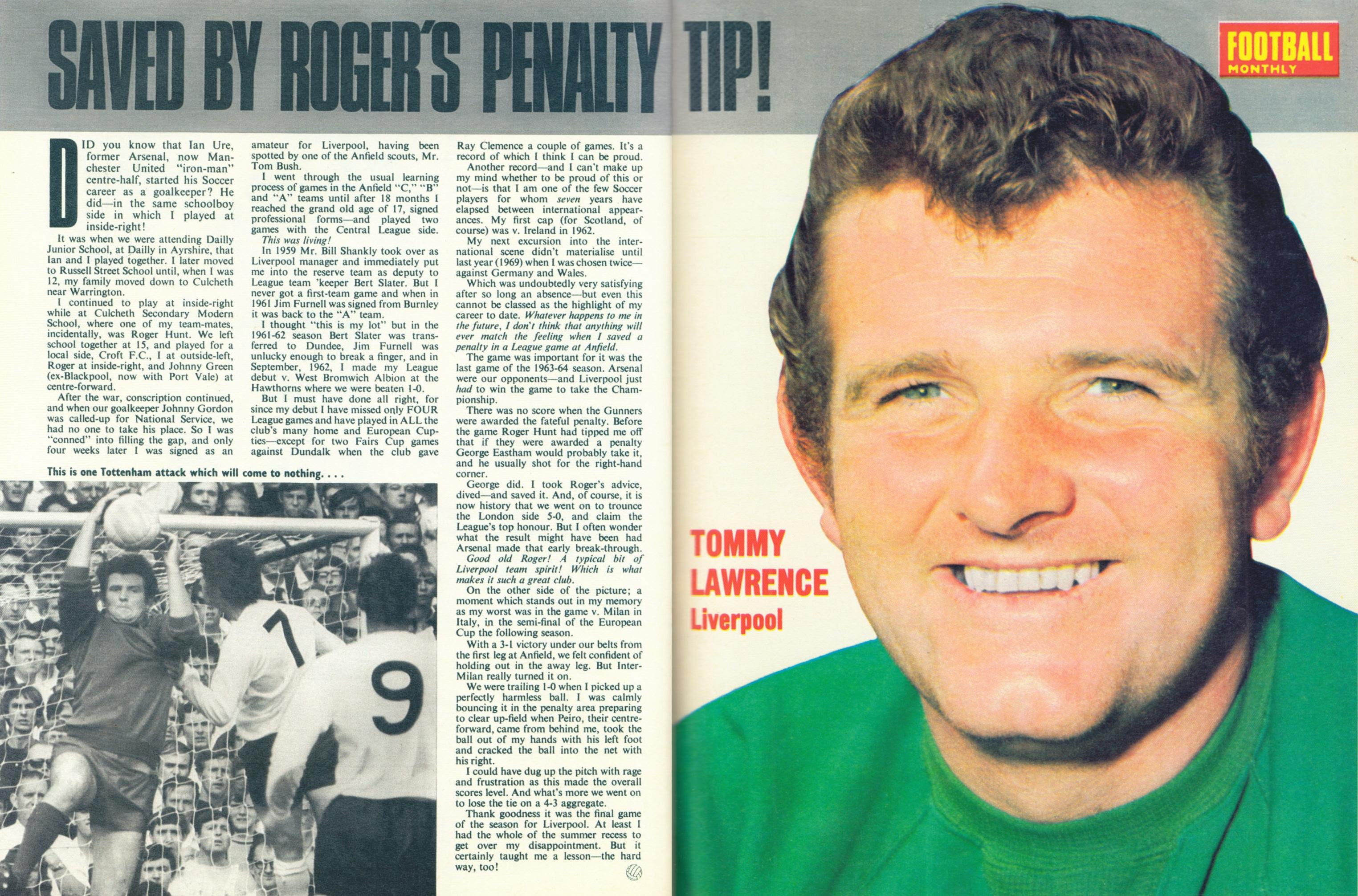 IMG TOMMY LAWRENCE, Footballer