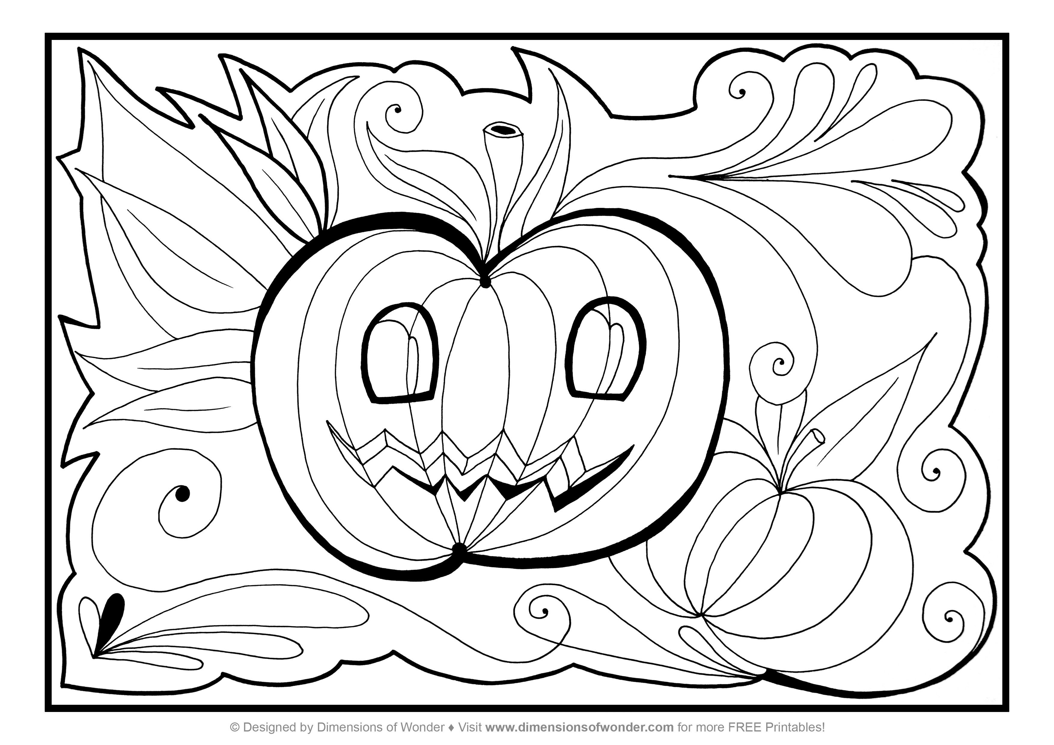 Download Free Printable Halloween Coloring Pages Adults - Coloring Home