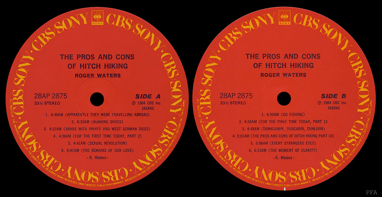 Pink Floyd Archives-Japanese Roger Waters LP Discography