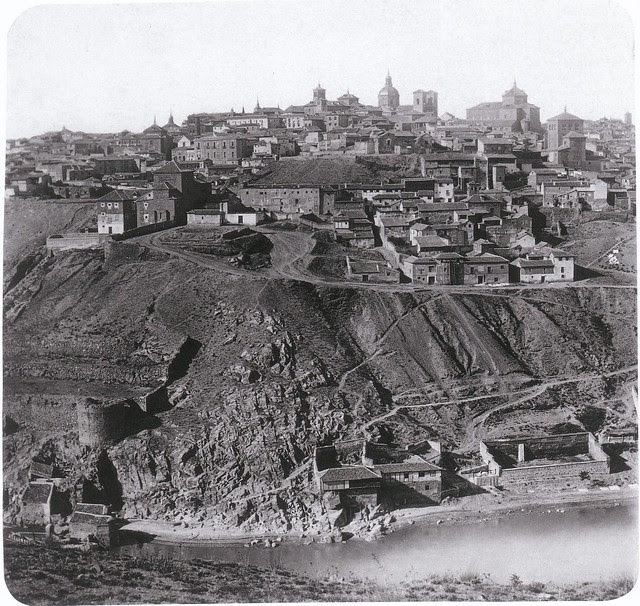 Toledo hacia 1857. Fotografía de Ferrier & Soulier
