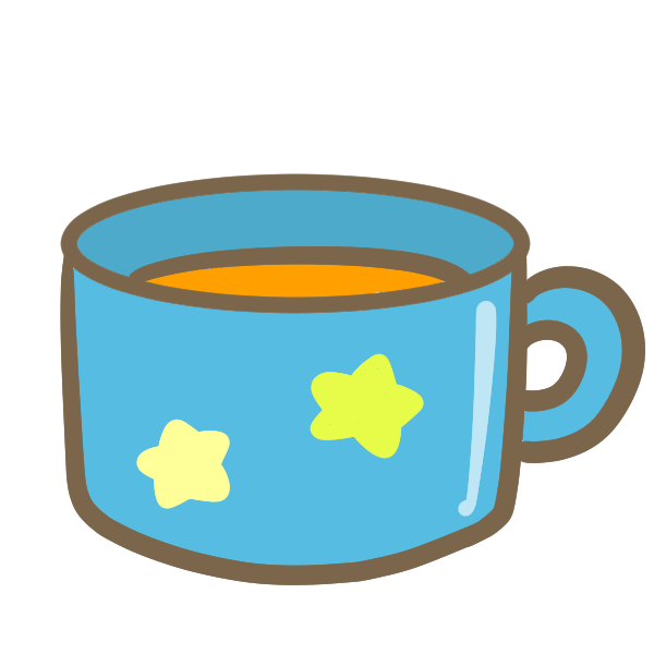 マグカップにオレンジジュースのイラスト かわいいフリー素材が無料のイラストレイン