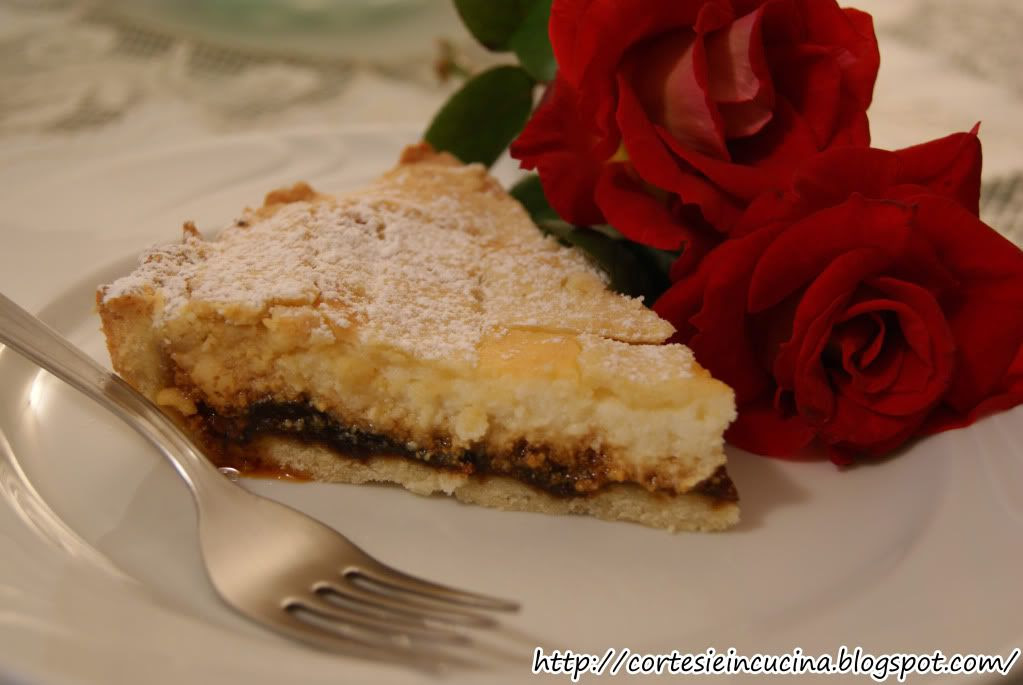 Torta di ricotta e fichi caramellati