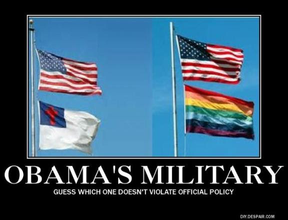 Obama's military flags