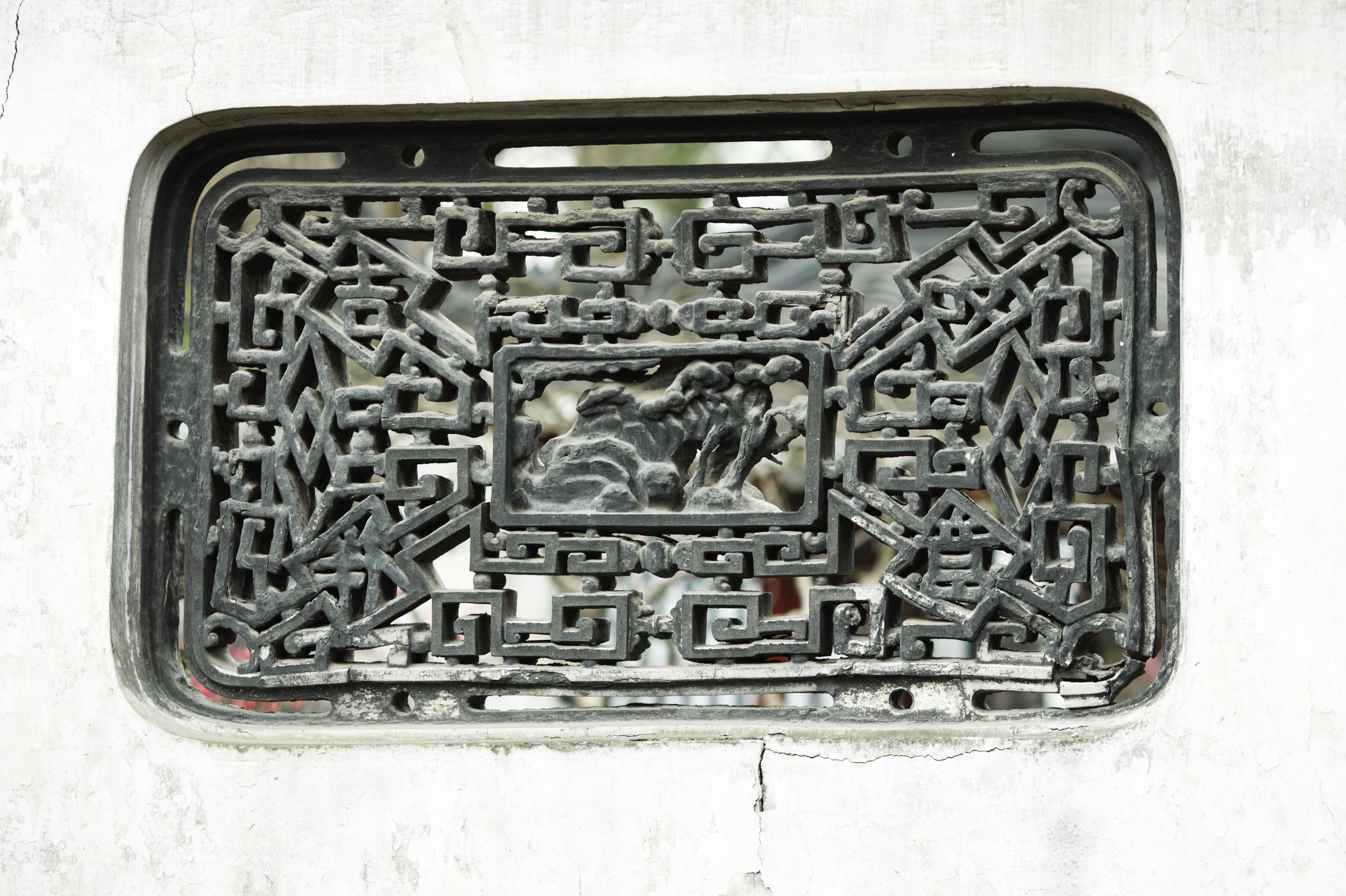 ゆんフリー写真素材集 No 7439 豫園 格子窓 中国 上海