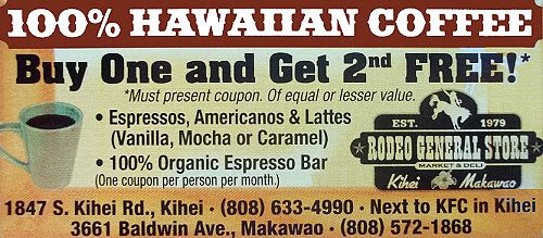 Rodeo General Store - Discount Coupon - Maui Leisure Guide