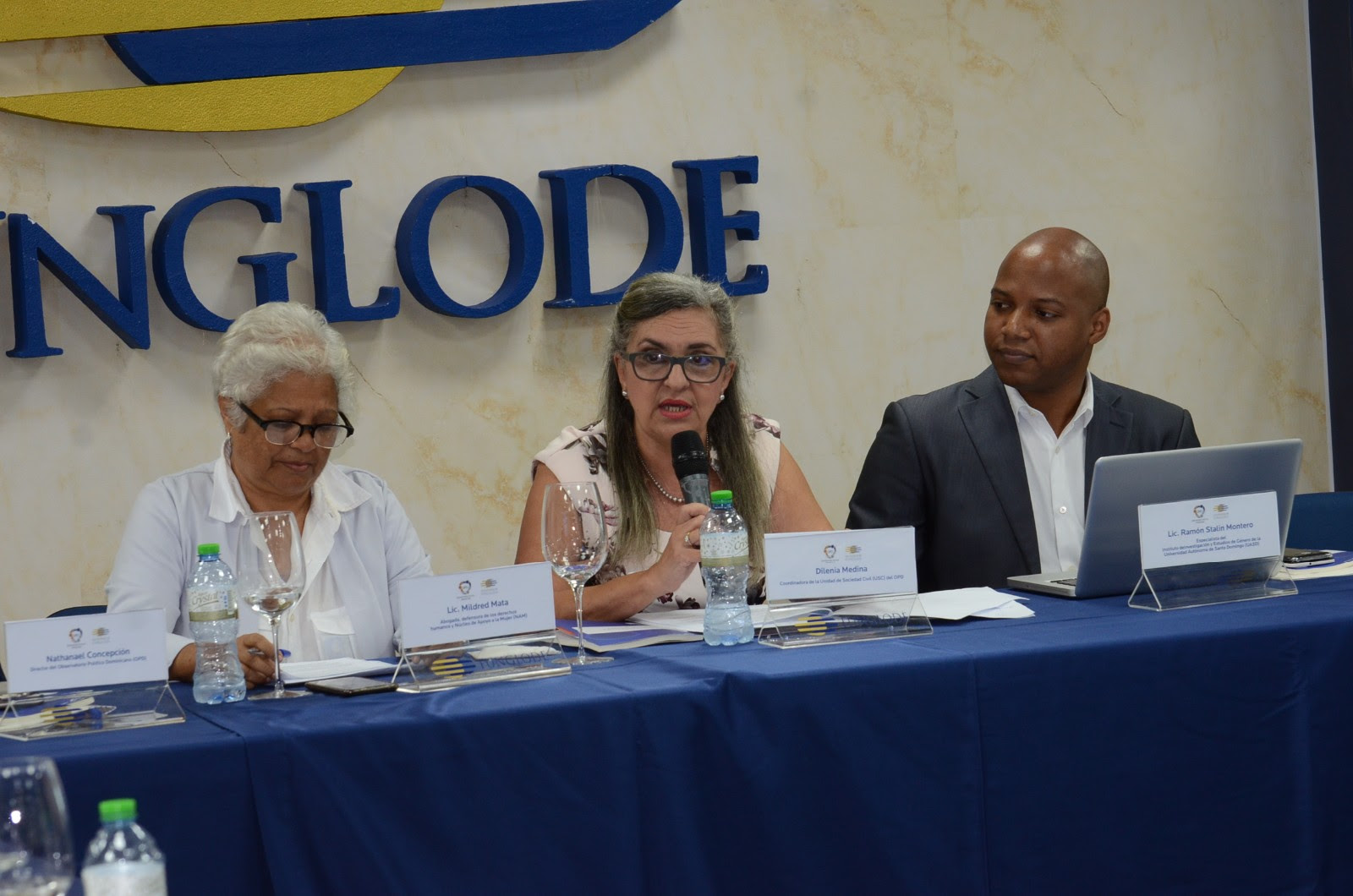 Panel II, Dilenia Medina, Mildred Mata y Ramón Stalin Montero.