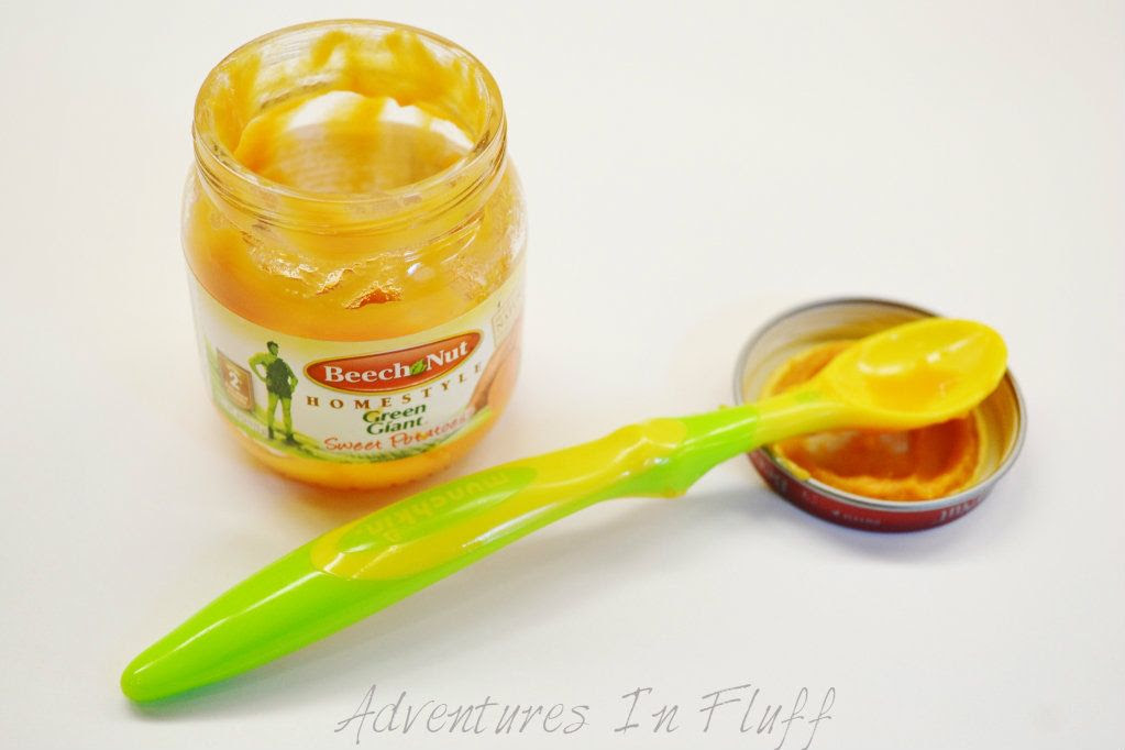Empty Baby Food Jar