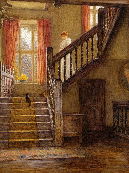 File:Helen Allingham - The Staircase, Whittington Court, Gloucestershire.jpg