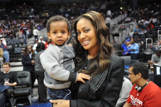 LaLa's fiancee, Carmelo Anthony, plays for the Nuggets.