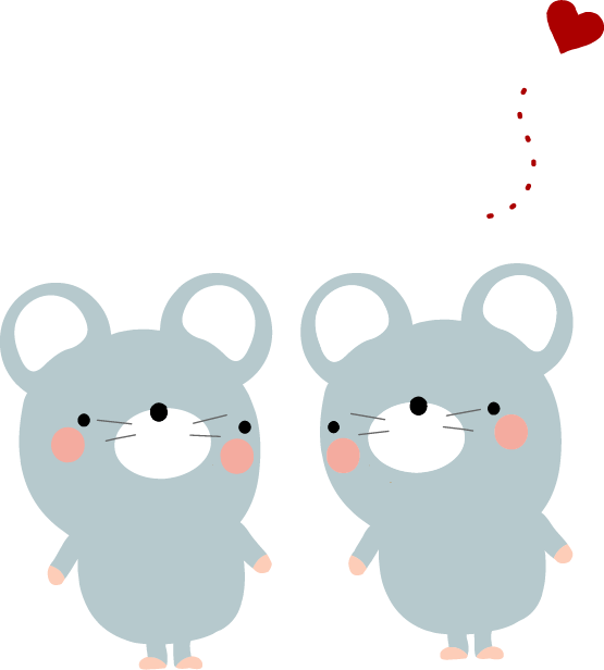 ねずみのイラスト 無料イラストフリー素材 可愛いネズミ2