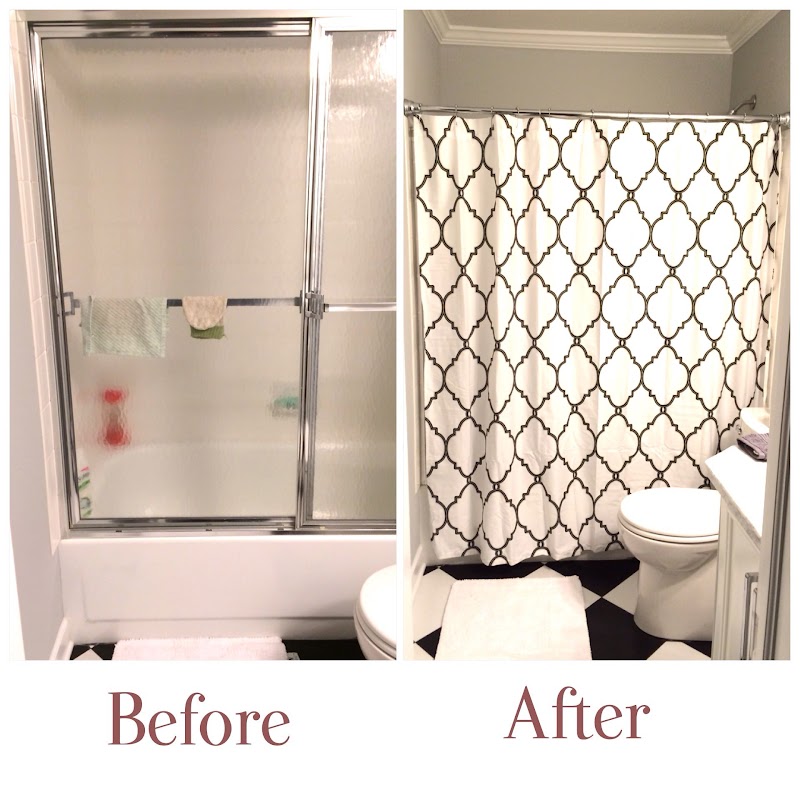 Top Concept 27+ Small Bathroom Shower Curtain Or Glass Door