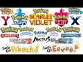  All Pokémon Game Trailers (1996-2022)