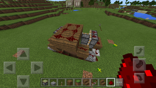 Minecraft Pe 粘着ピストンを使った隠し扉の作り方 Surilog