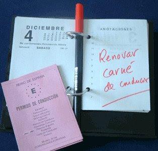 Cuando se caduca el carnet de conducir