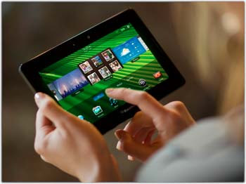 BlackBerry PlayBook hands