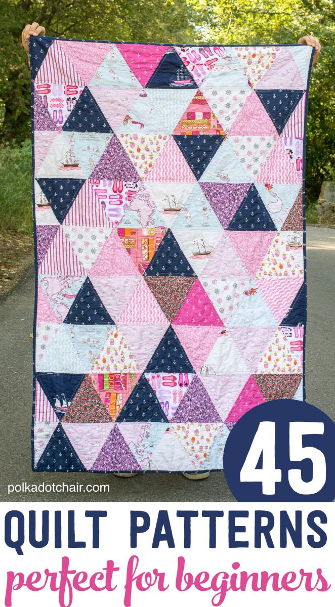 45 Beginner Quilt Patterns & Tutorials | The Polka Dot ...