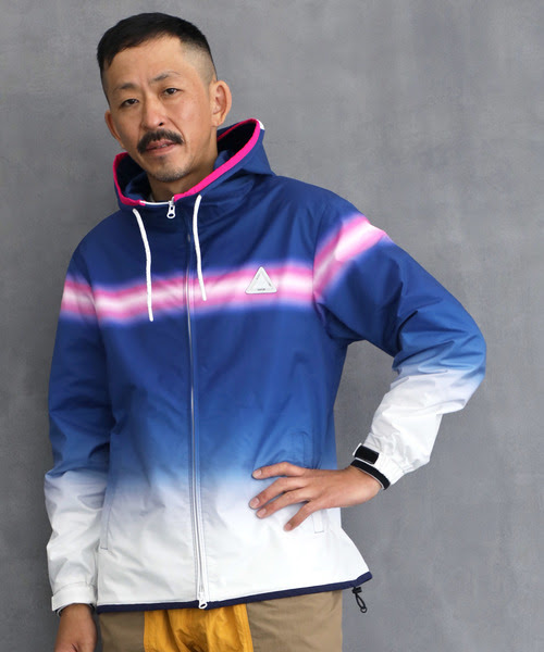 ナイロンパーカー ナイロンジャケット The St George ザダファーオブセントジョージ のファッション Duffer Of Parka グラデーション Duffer Black Label Gradation Label Gradation Of セール