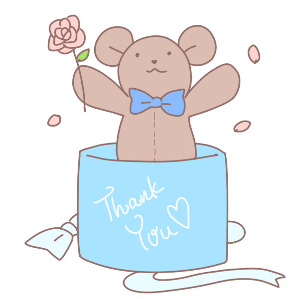 箱から飛び出すクマのイラスト かわいいフリー素材が無料のイラストレイン
