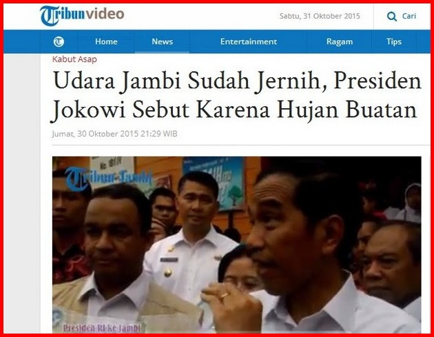 Jokowi Sebut Karena Hujan Buatan, Dimana Rasa Syukur Kepada Allah?