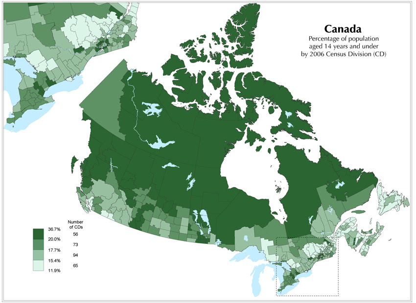 Figure 3.1 Standard choropleth map