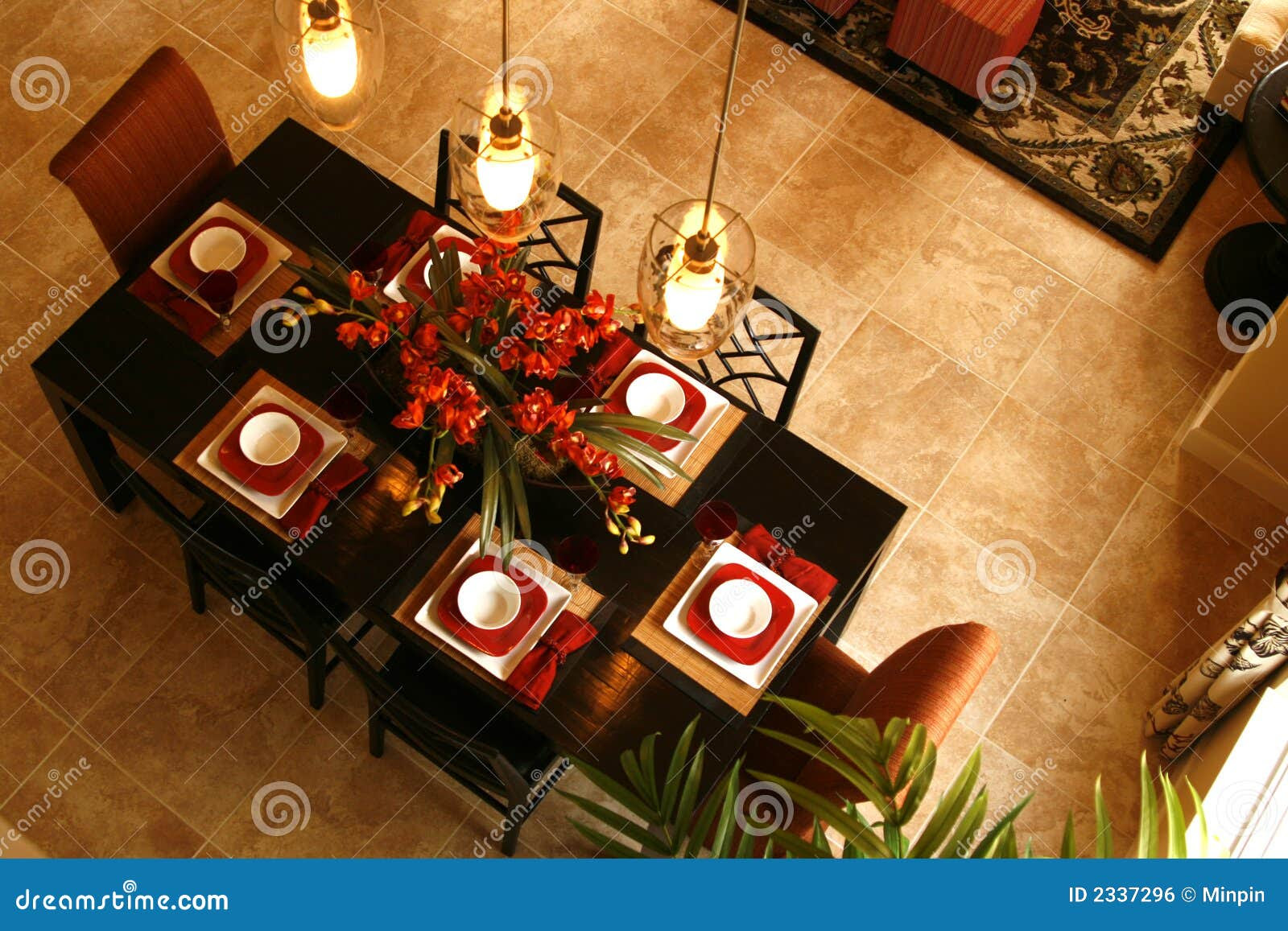 Dining Table From Above Royalty Free Stock Image - Image: 2337296