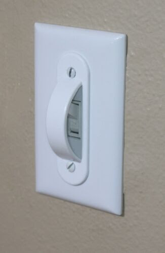 White Switch Plate Cover Guard Keep Light Switch On Off Protects Your Lights Find great deals on ebay for light switch guard cover.