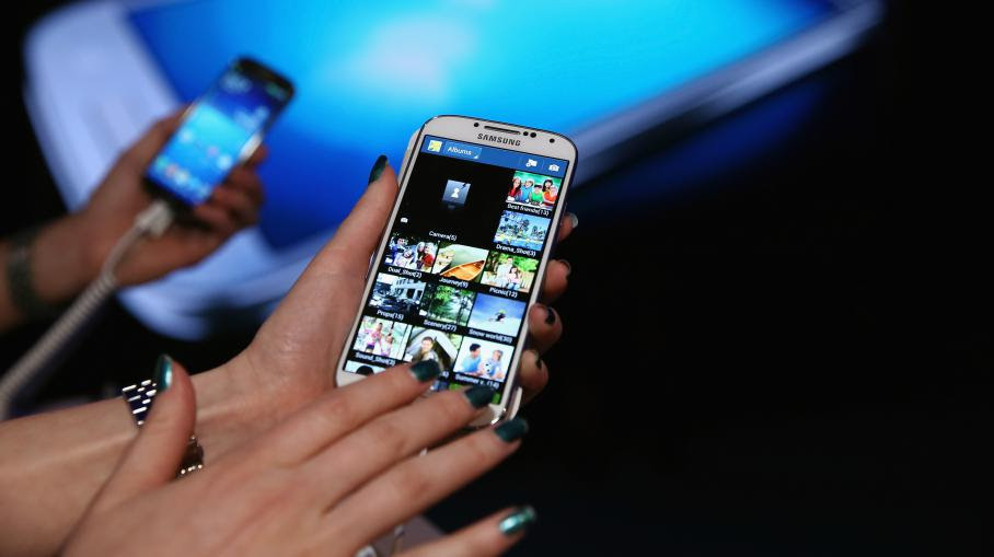 The Samsung Galaxy S4 feels pr Any Word & amp; AT New York (USA), April 25, 2013. 