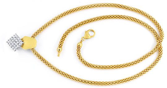 Originalfoto BRILLANT-DESIGNER-COLLIER RIVER LUPENREIN