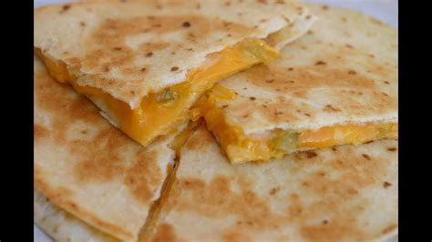 In this food fight youtube video you . How To Make An Easy Cheese Quesadilla With Onion and Green