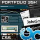 Slick Animated Portfolio Template 3 Skins