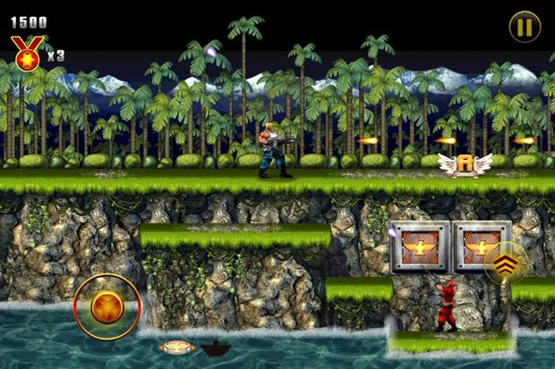 O velho Contra chega renovado ao iOS (Foto: Reprodução / AppAddict)