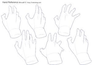 手のイラスト資料集 Hand Reference Hato King