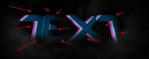 2 erase 500x197 Create Abstract Layered Text with Decorative Lighting Effect in Photoshop